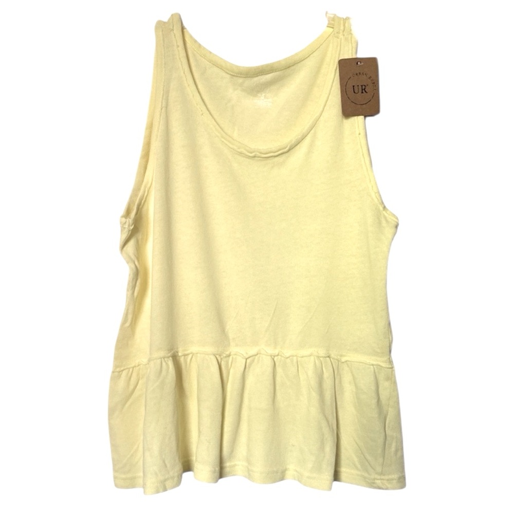 Urban Rebel scoop neck tank yellow sz M